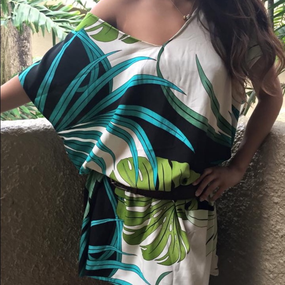 Mini dress Hawaiian print